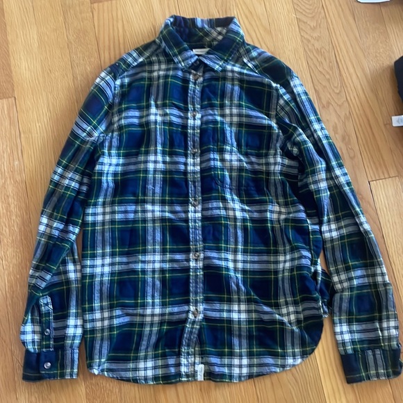 American Eagle Boyfriend Fit Flannel - Picture 1 of 2